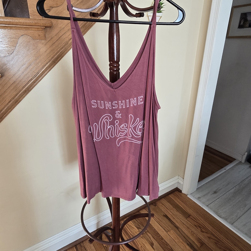 Sunshine & Whiskey Women's Rose Tank Top